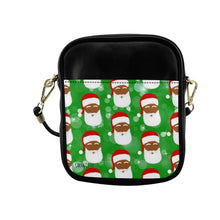 Load image into Gallery viewer, Cocoa Cutie Christmas Santa Sling Faux Leather Purse
