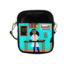 Load image into Gallery viewer, Cocoa Cutie Chemist Faux Leather Purse (PICK YOUR SKIN TONE) Blue
