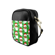 Load image into Gallery viewer, Cocoa Cutie Christmas Santa Sling Faux Leather Purse
