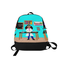 Load image into Gallery viewer, Cocoa Cutie CHEMIST Blue Backpack (PICK YOUR SKIN TONE)
