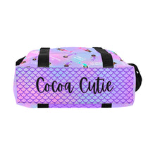 Load image into Gallery viewer, Cocoa Cutie Mermaids Multi-Pocket Large Capacity Travel/Duffel Bag
