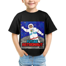 Load image into Gallery viewer, Cocoa Cutie Future Astronaut-Boy Kids&#39; T-Shirt (PICK SKIN TONE)
