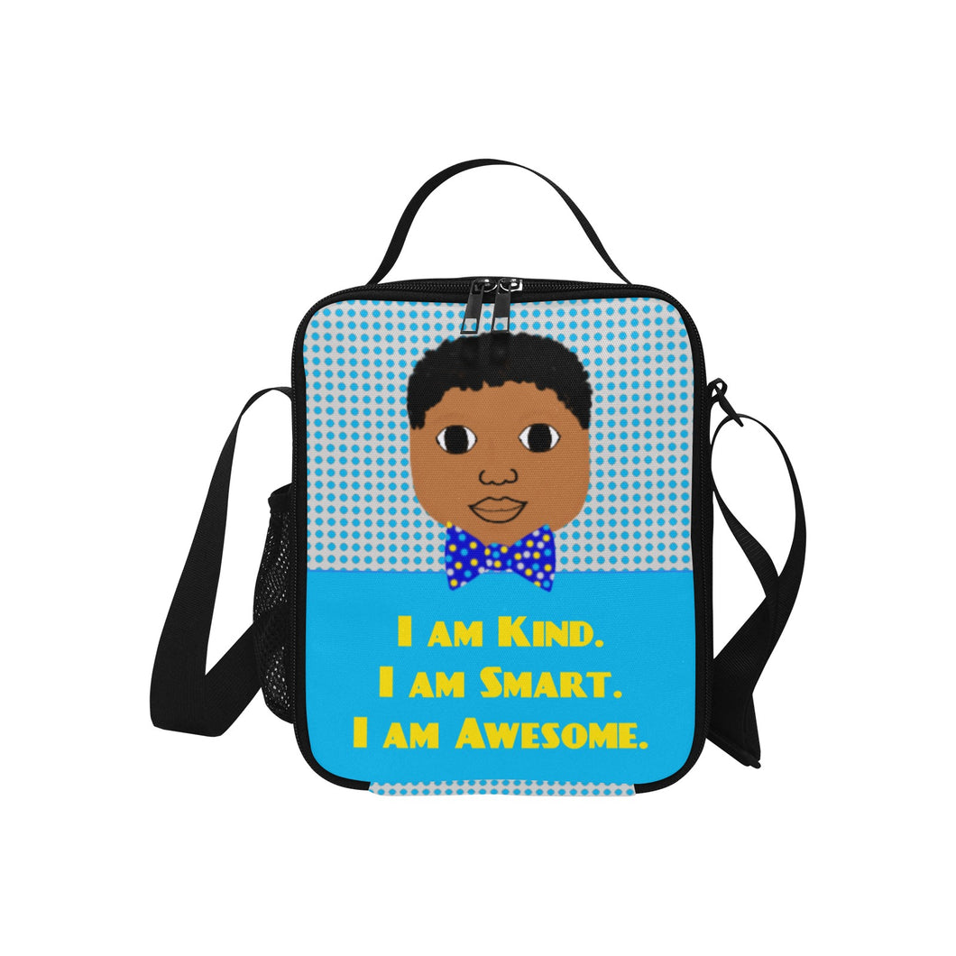 Cocoa Cutie Boy I Am Bowtie Yellow Lunch Bag (PICK YOUR SKIN TONE)