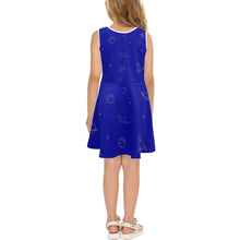 Load image into Gallery viewer, Cocoa Cutie Astronaut Kid&#39;s Sleeveless Dress(PICK SKIN TONE)
