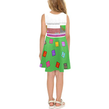 Load image into Gallery viewer, Cocoa Cutie Chemist/Scientist Kid&#39;s Dress (PICK YOUR SKIN TONE)- GREEN
