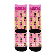 Load image into Gallery viewer, Cocoa Cutie Pink Mermaid Kid&#39;s Socks (PICK YOUR SKIN TONE.)
