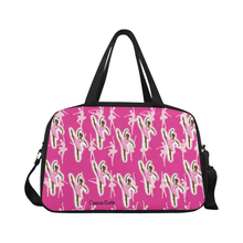 Load image into Gallery viewer, Pink Black Ballerina Dance Competition Ballet Duffel Bag
